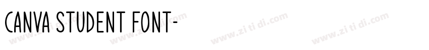 canva student font字体转换